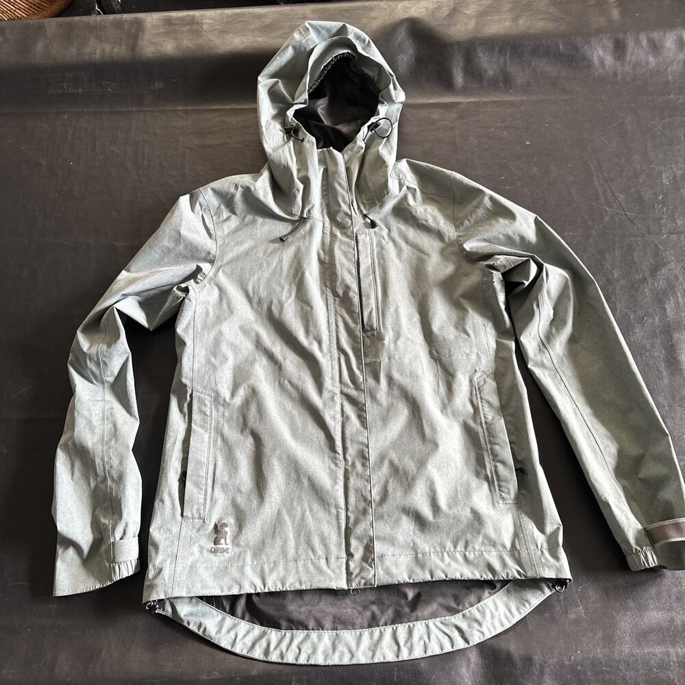 Chrome Industries Storm Cobra Jacket Women’s L Green Waterproof Cycling Jacket - Picture 8 of 13